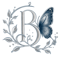 Logo délicat de l'autrice et illustratrice Béatrix RW
